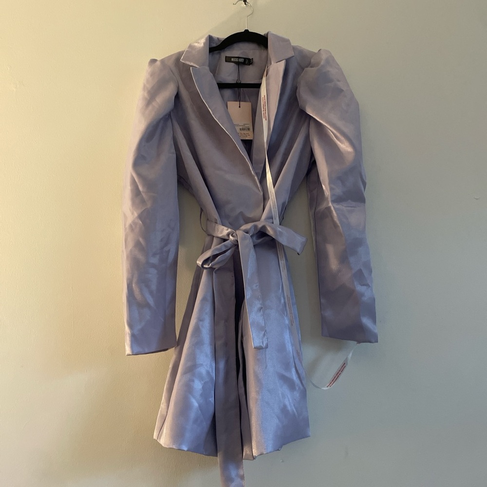 Missguided lilac trench coat
